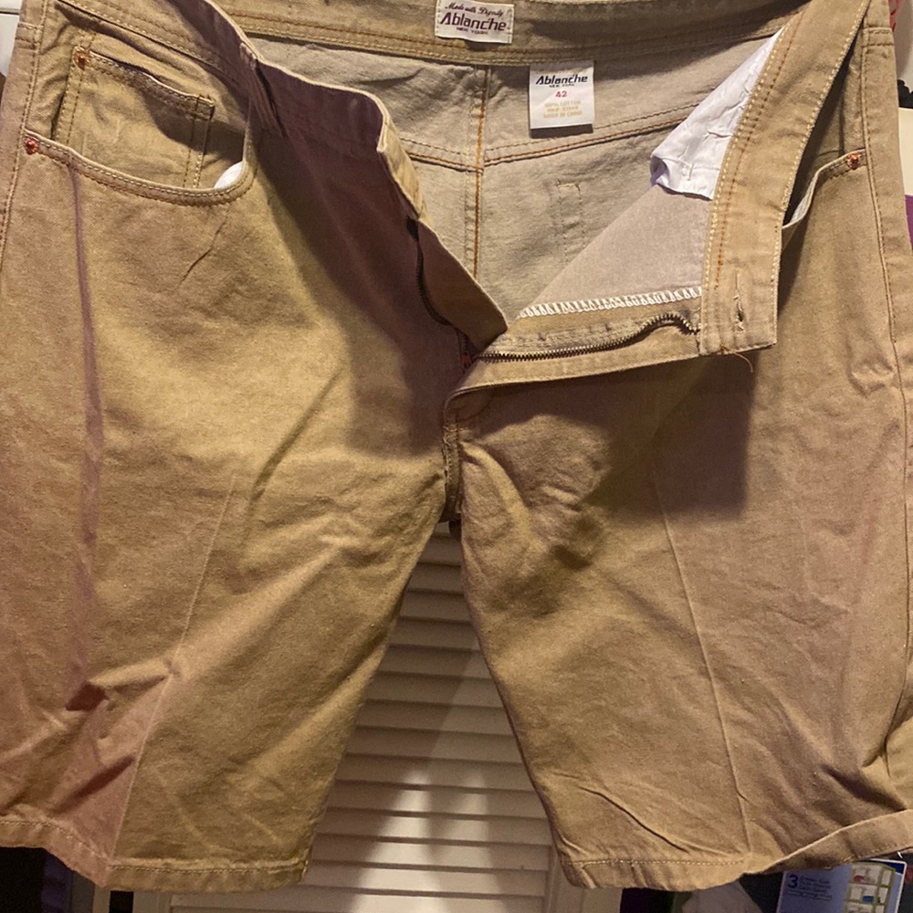 Light brown jean shorts